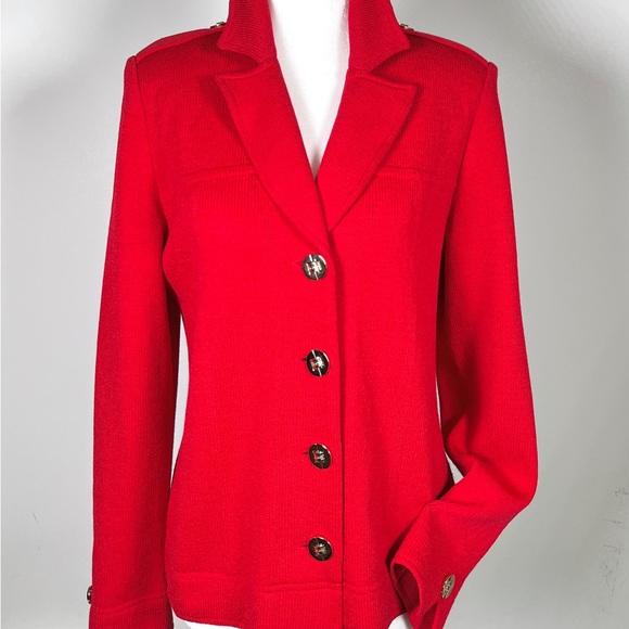 ST.JOHN COLLECTION by Marie Gray knit Blazer jacket skirt set 4 - Picture 7 of 17